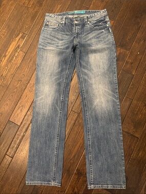 Mens Rock & Roll Revolver Slim Straight Jeans